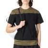 Color Block SS T-Shirt - Black X Khaki