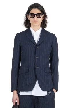 Stripe Jacket - Navy