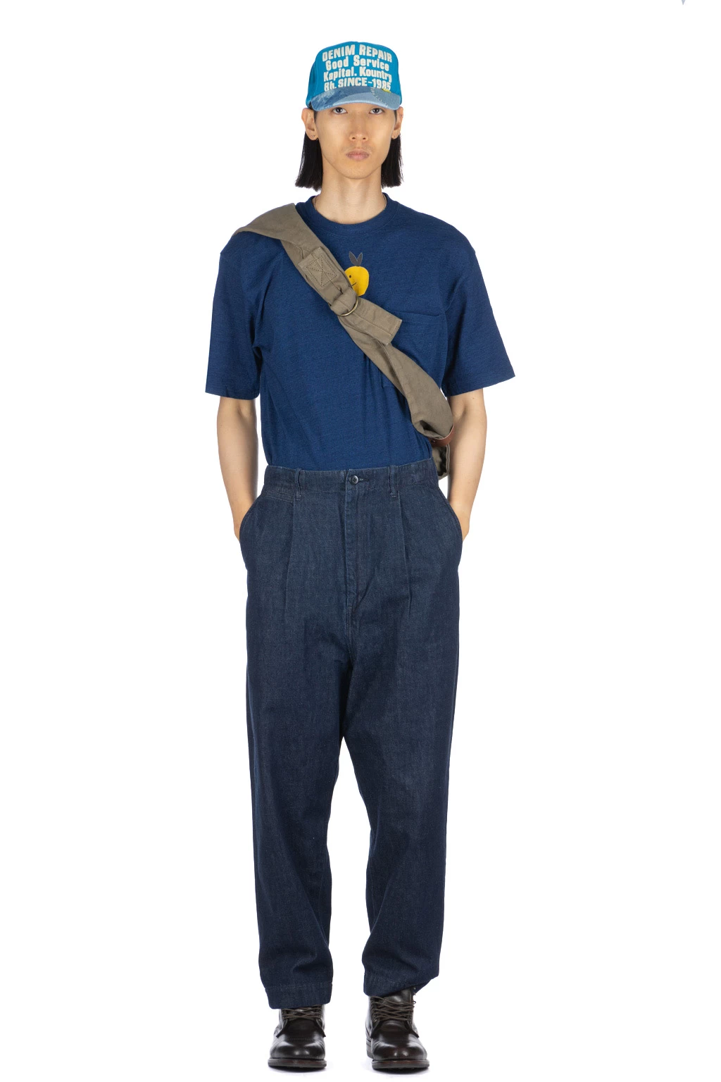 11.5oz Denim High Waist NIME Pants - One Wash