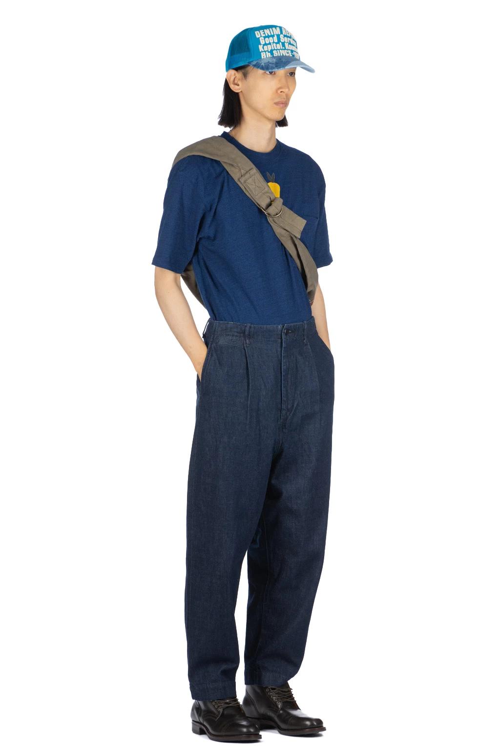 11.5oz Denim High Waist NIME Pants - One Wash - Image 7