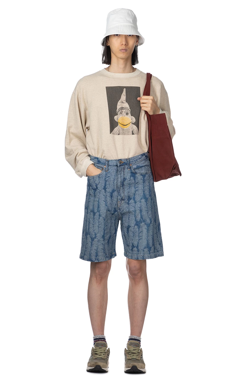 12oz MAGPIE Denim 5P Shorts - Light