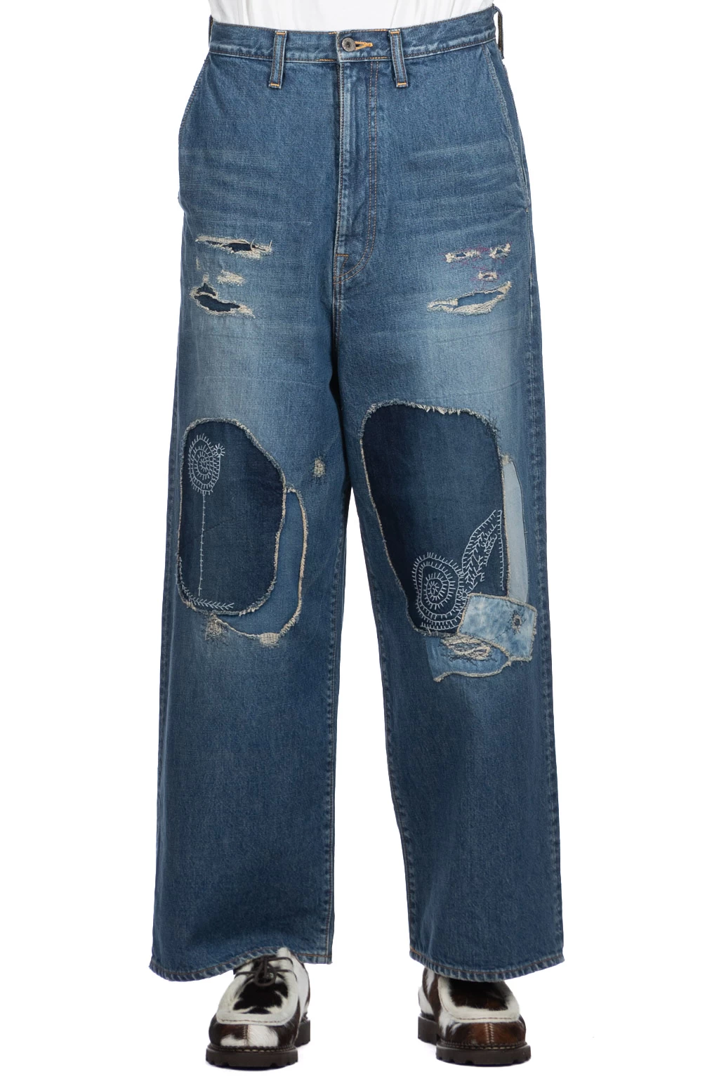 14oz Denim PORT Baggy Pants (HIPPIE-Champetre Remake) - Image 2