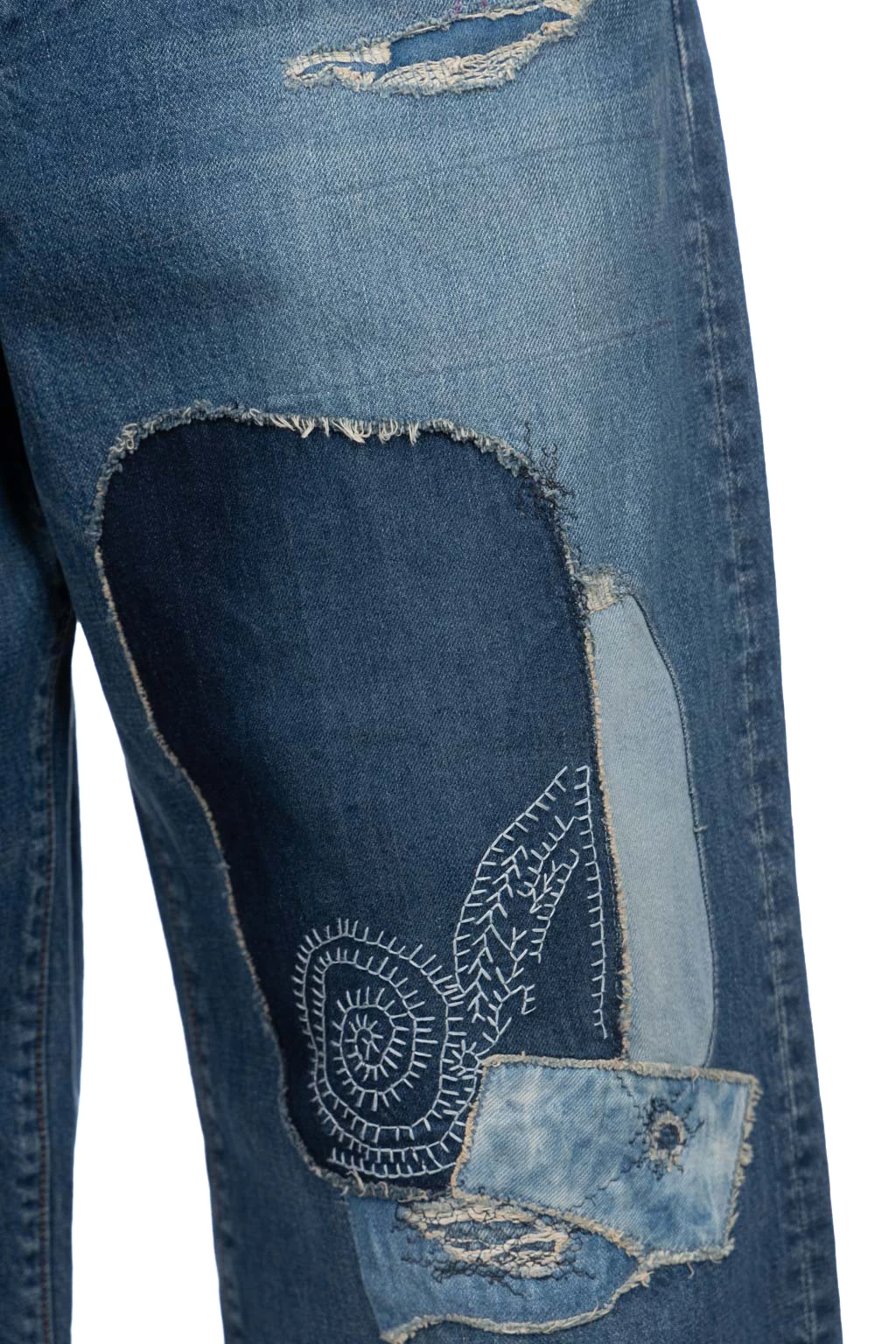 14oz Denim PORT Baggy Pants (HIPPIE-Champetre Remake) - Image 5