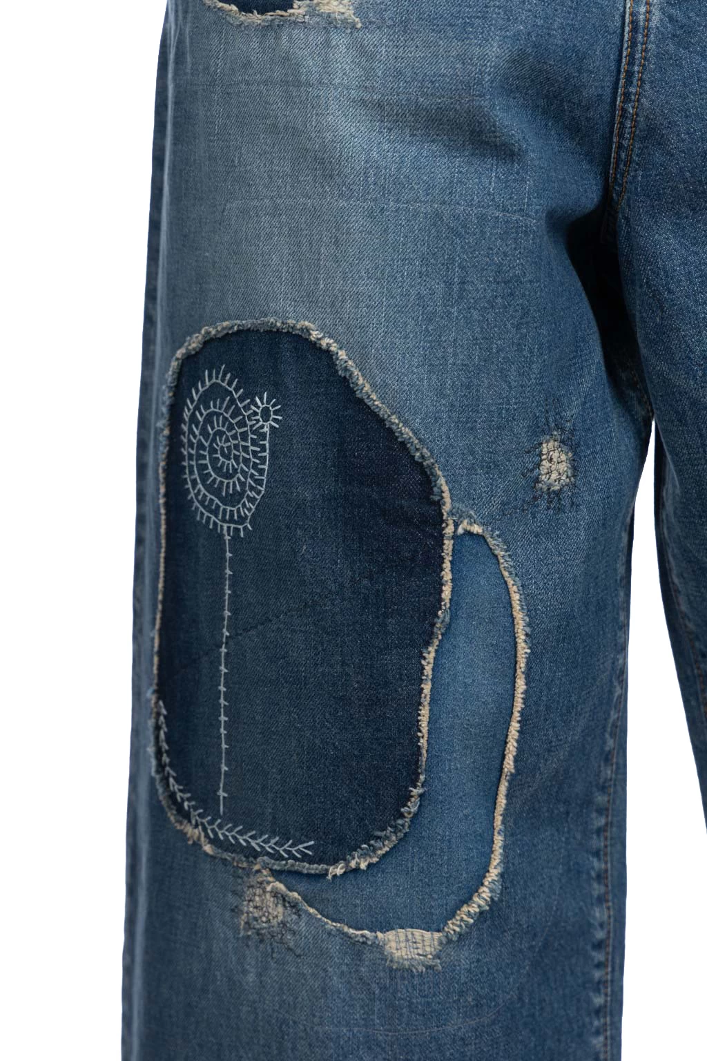 14oz Denim PORT Baggy Pants (HIPPIE-Champetre Remake) - Image 6