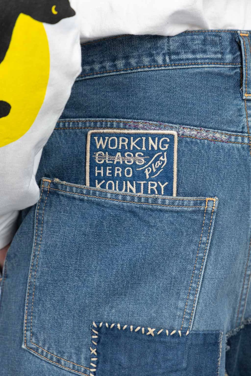 14oz Denim PORT Baggy Pants (HIPPIE-Champetre Remake) - Image 9