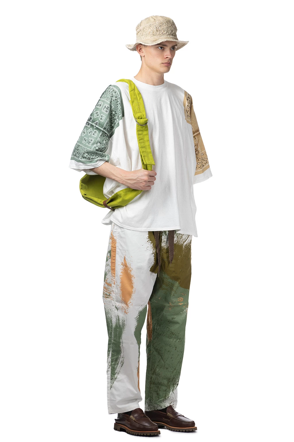 18.5/-Jersey Bandana HUGE T (PECKISH RAINBOWY) - Sand Beige - Image 9