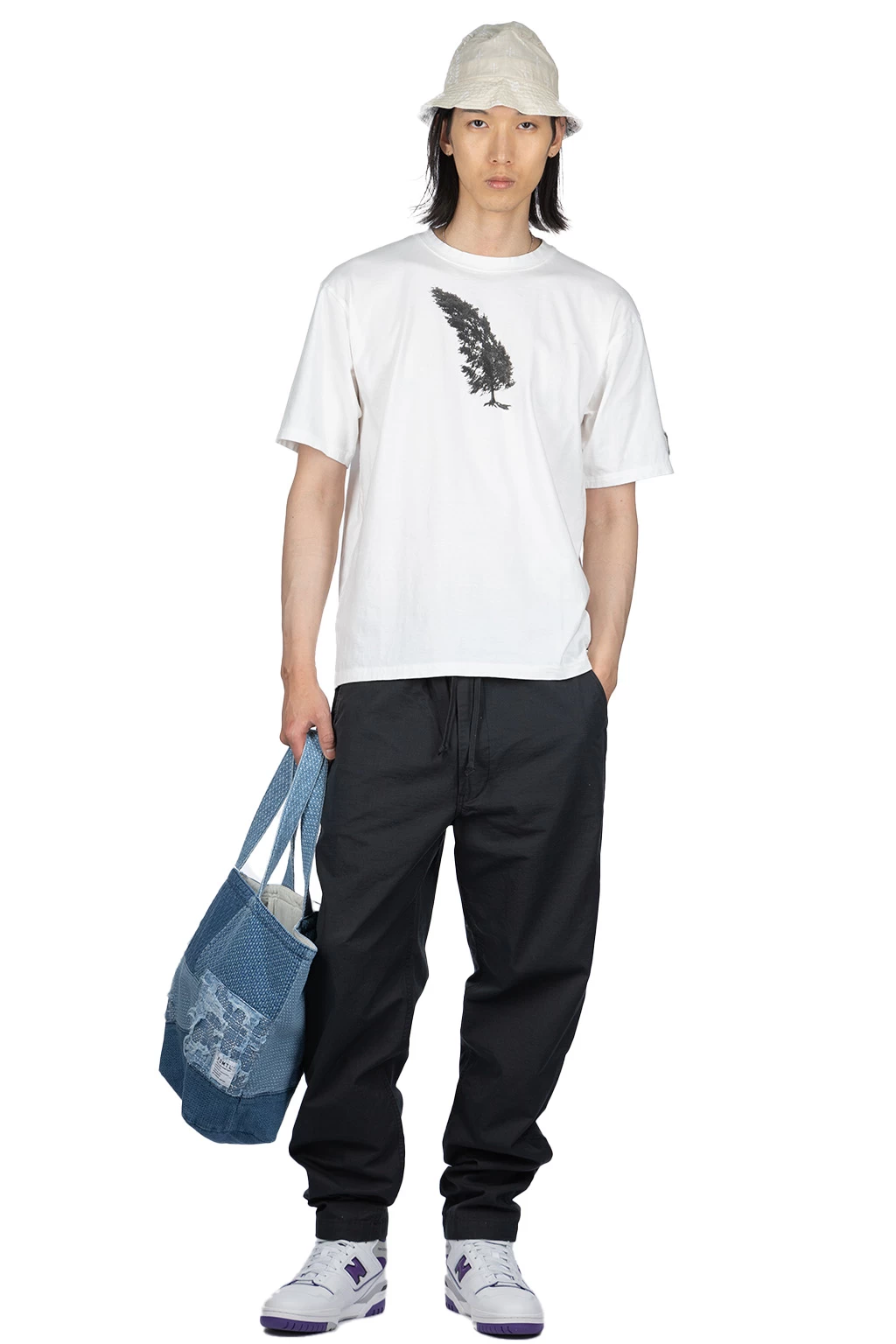 20/-Jersey Crew T (CONIFER & G.G.G.) - White - Image 8