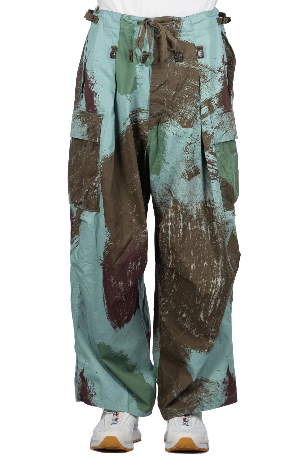 Combed Burberry BRUSH-CAMO JUMBO Cargo Pants - Turquoise - Image 2