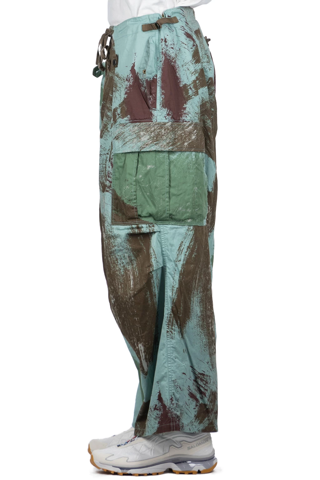 Combed Burberry BRUSH-CAMO JUMBO Cargo Pants - Turquoise - Image 3