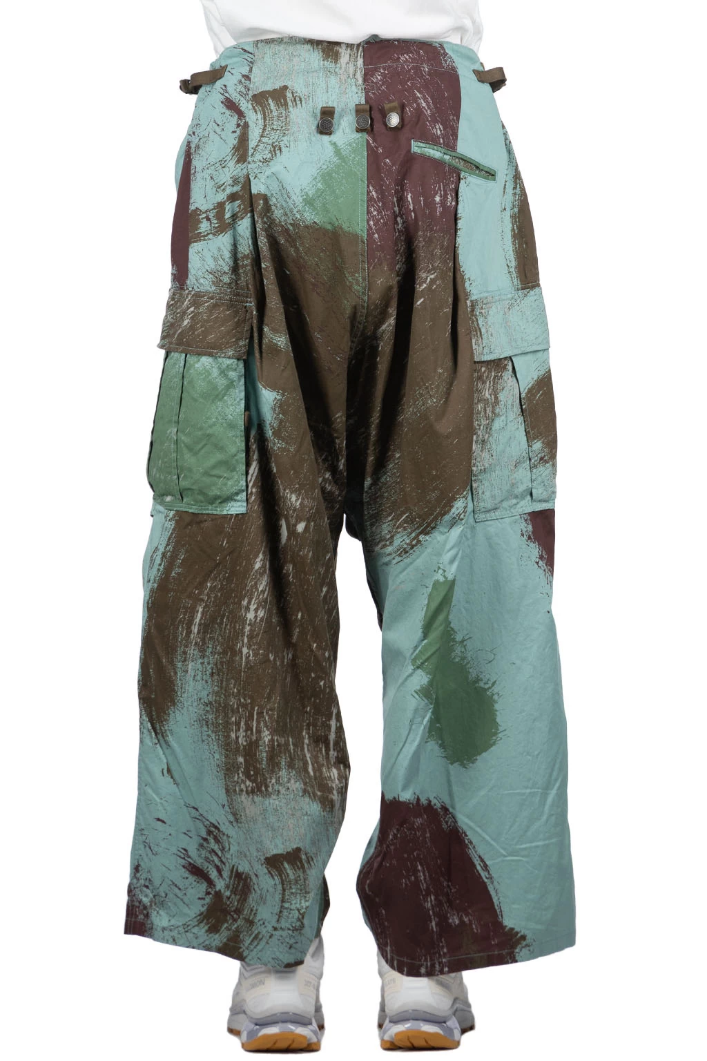 Combed Burberry BRUSH-CAMO JUMBO Cargo Pants - Turquoise - Image 4