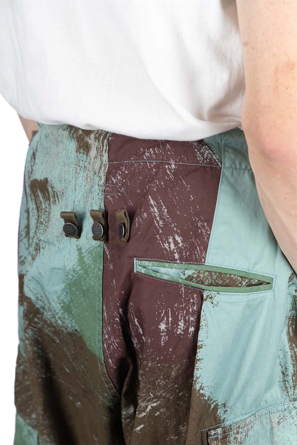 Combed Burberry BRUSH-CAMO JUMBO Cargo Pants - Turquoise - Image 7