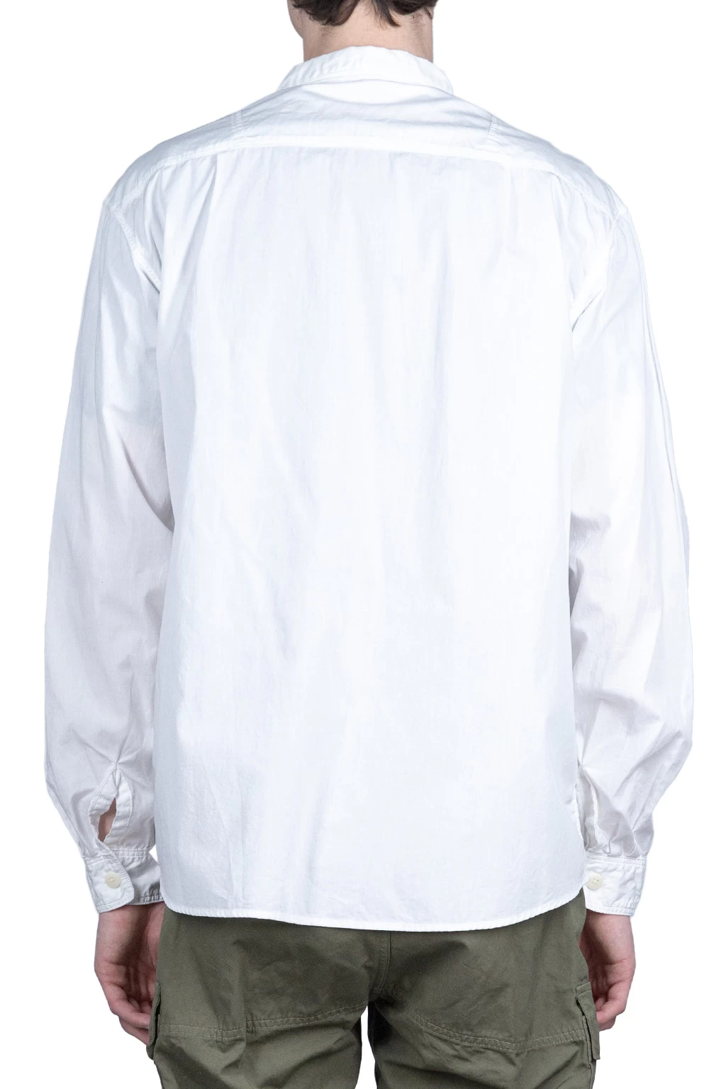 Cotton Broad Anorak Shirt - White - Image 4