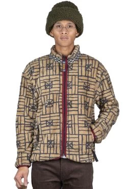 FOLK DOMINO Fleece ZIP Blouson - Beige