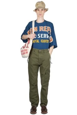 Light Canvas RINGOMAN Cargo Pants - Khaki