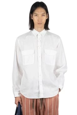 Linen CLIP Shirt - White
