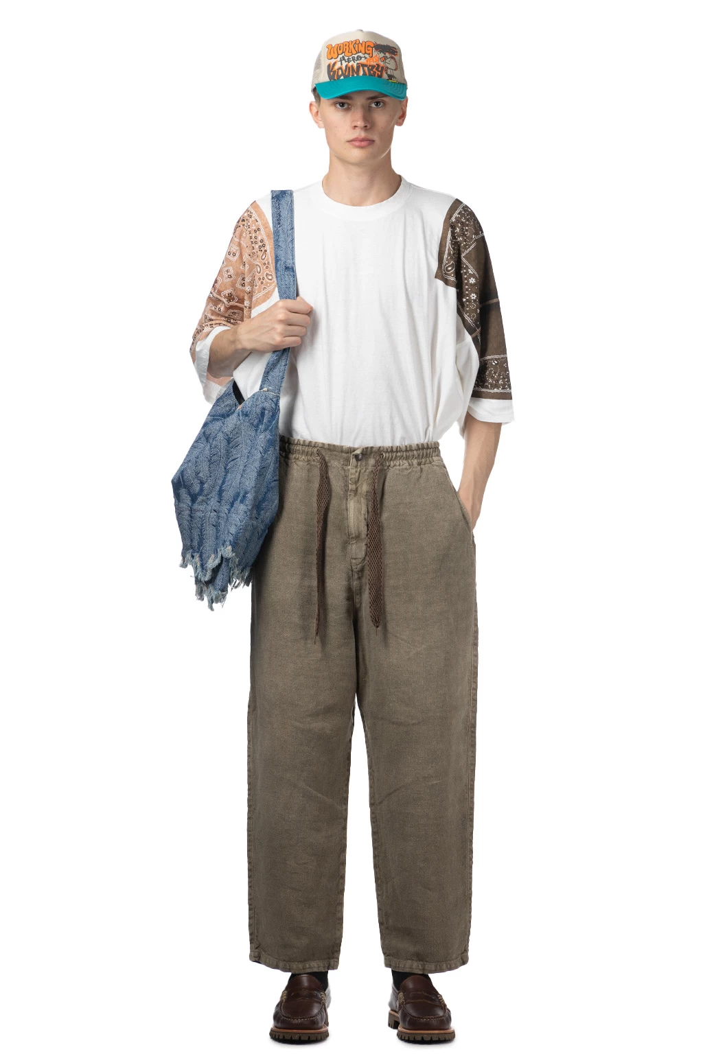 Linen Heavy Canvas EASY Pants - Grey