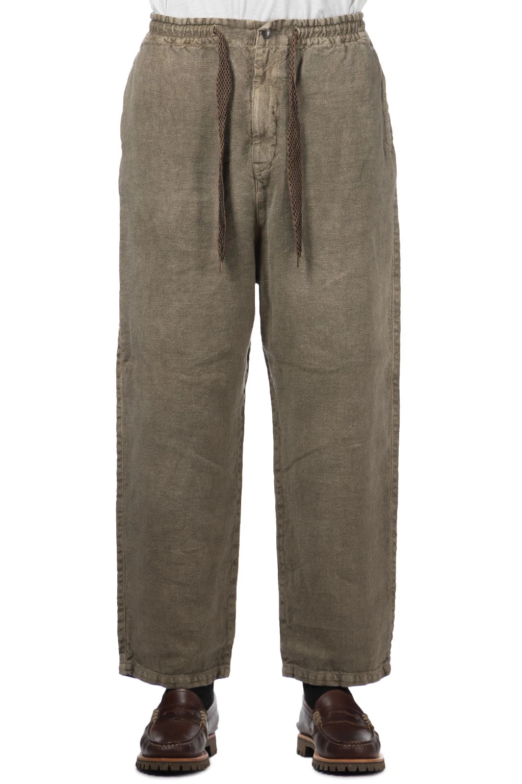 Linen Heavy Canvas EASY Pants - Grey - Image 2