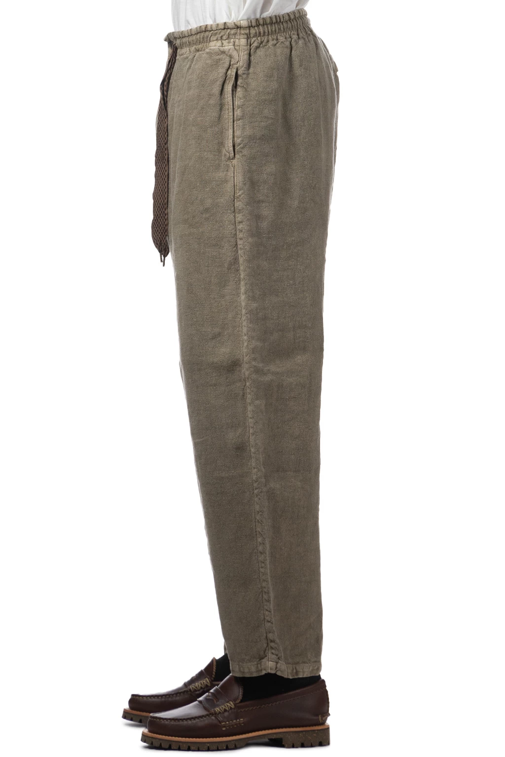 Linen Heavy Canvas EASY Pants - Grey - Image 3