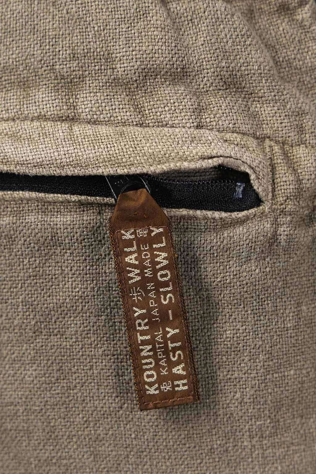 Linen Heavy Canvas EASY Pants - Grey - Image 6