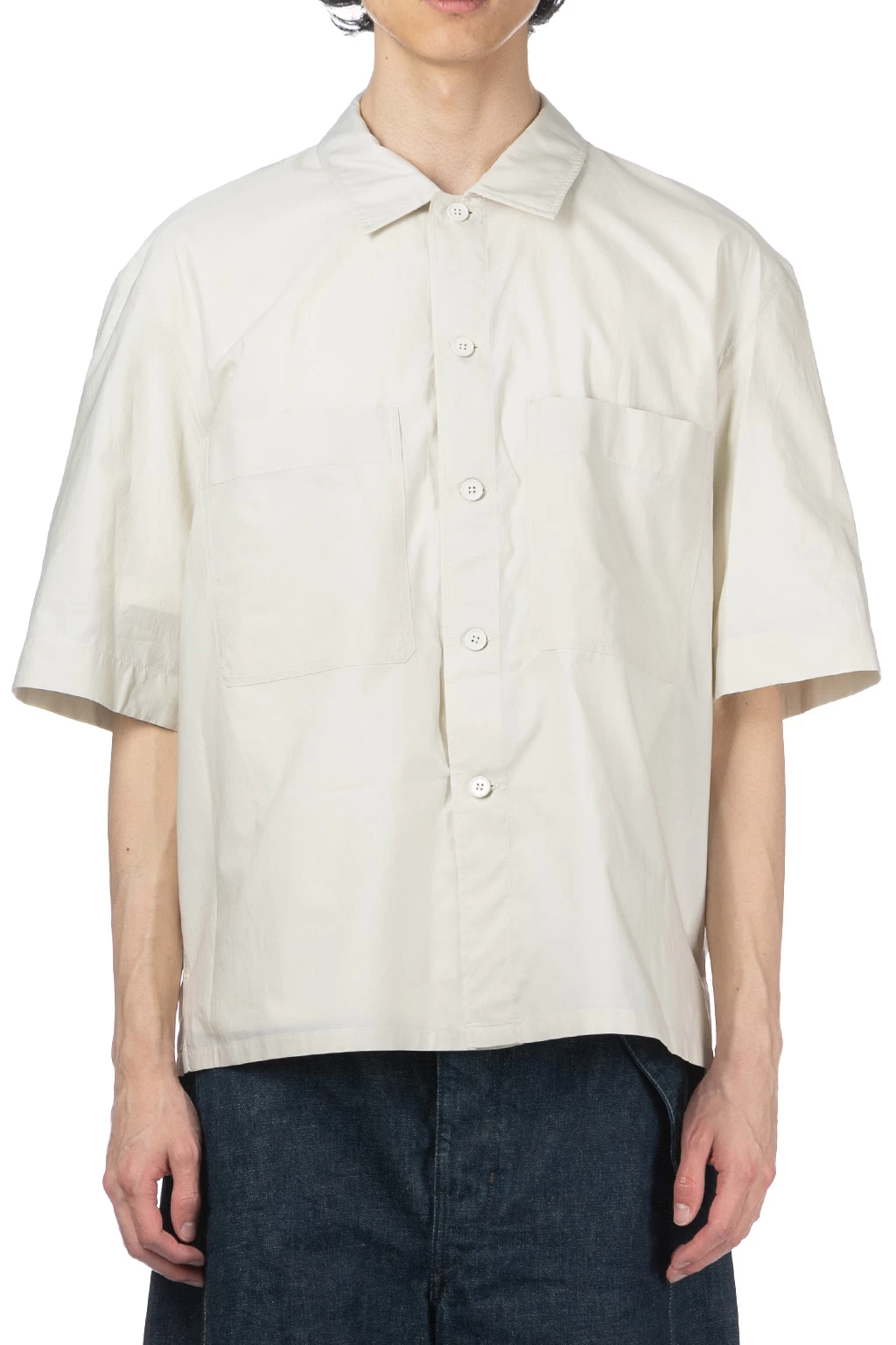 Lemaire SS Pyjama Shirt - Pale Mastic - Image 2
