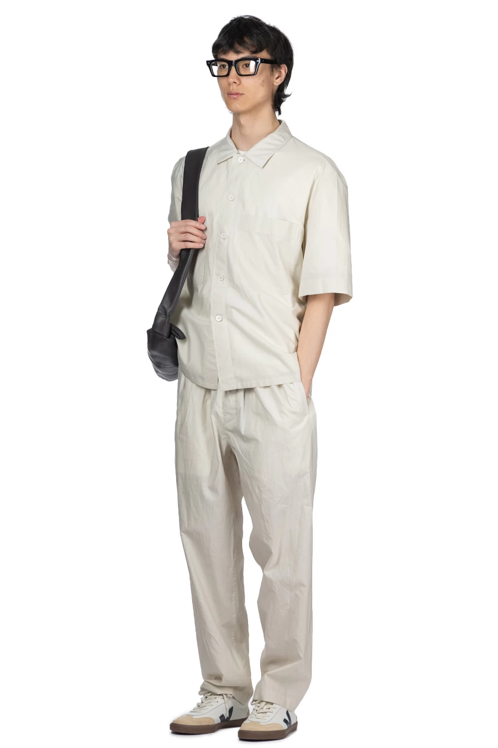 Lemaire SS Pyjama Shirt - Pale Mastic - Image 8