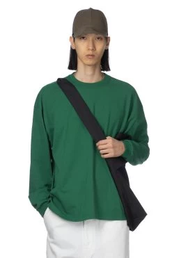 USA Cotton Round-Back Dry Tee - Green