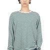 COOLMAX Stripe Jersey LS Tee - Green X Natural