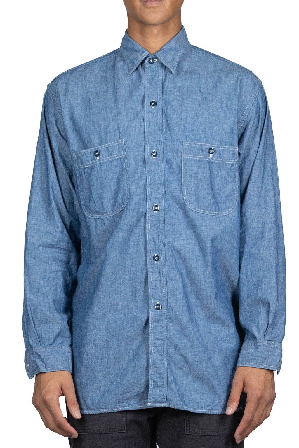 Vintage Fit Chambray Work Shirt - Image 2