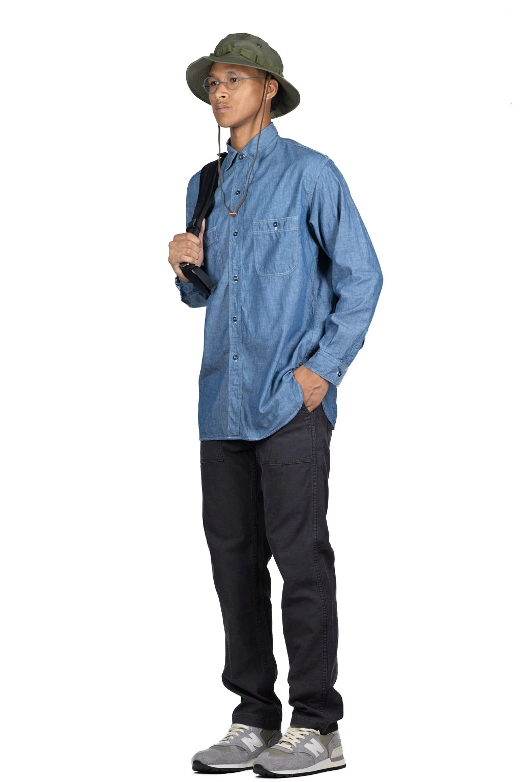 Vintage Fit Chambray Work Shirt - Image 7