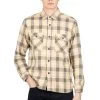 Fiction Romance Twill Check LS Work Shirt - Green