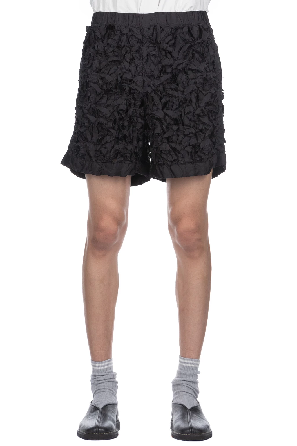 ALL EMBROIDERY SHORTS - Black - Image 2