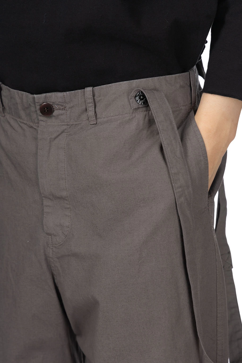 Zimbabwe Suspender Cargo Pants - Grey - Image 5