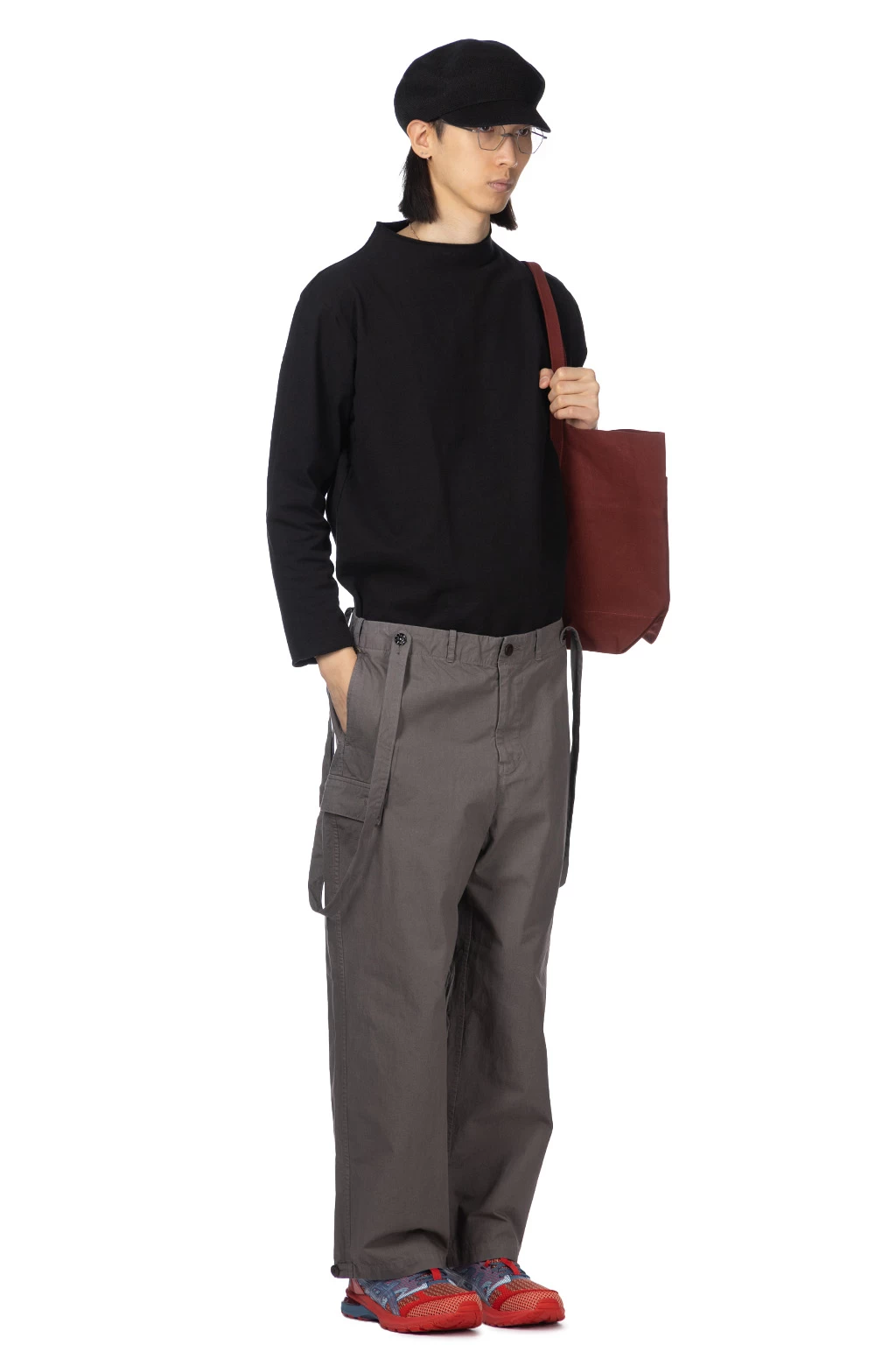 Zimbabwe Suspender Cargo Pants - Grey - Image 9